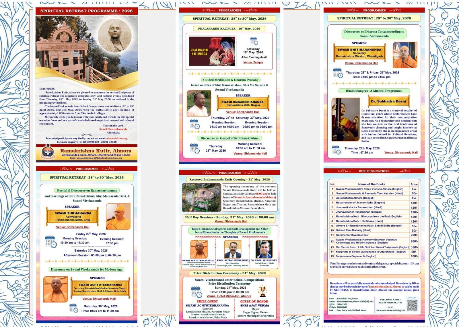 Spiritual Retreat - 28th to 31st May 2026